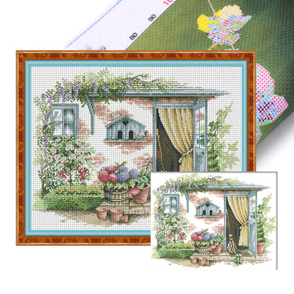 Cabin Six - 14CT Stamped Cross Stitch 49*40CM(Joy Sunday)