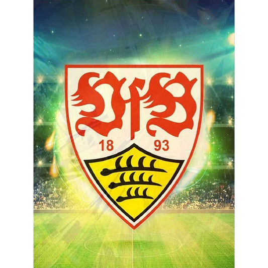 Stuttgart Flag - Full Round Drill Diamond Painting 30*40CM