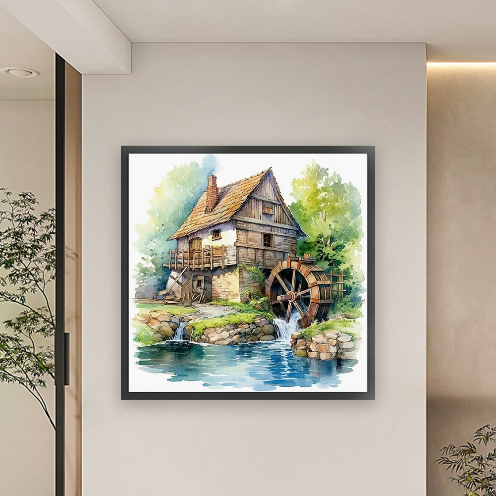 Cabin - 11CT Stamped Cross Stitch 60*60CM(Joy Sunday)