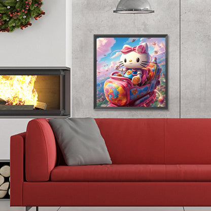 Hello Kitty - Full Round Drill Diamond Painting 30*30CM
