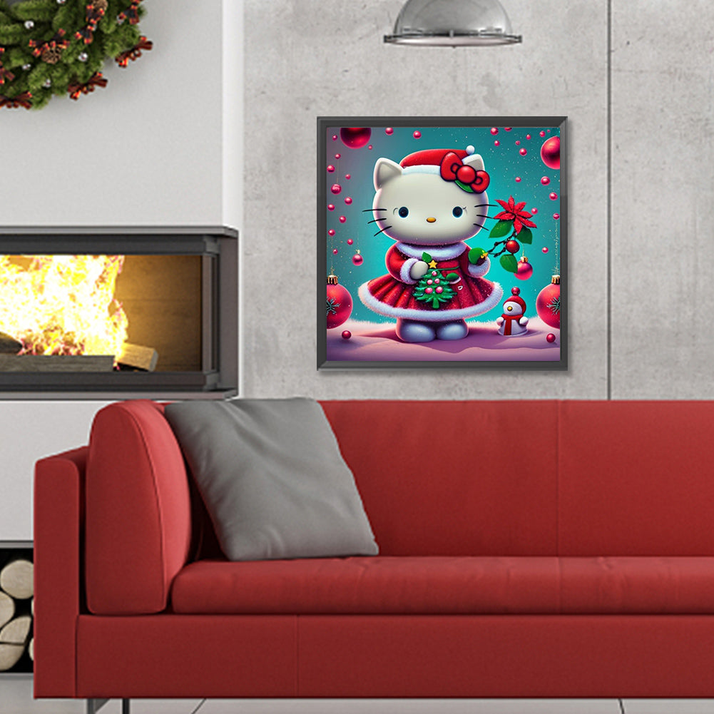 Hello Kitty - Full Round Drill Diamond Painting 30*30CM