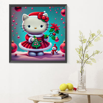 Hello Kitty - Full Round Drill Diamond Painting 30*30CM