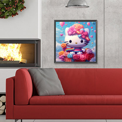 Hello Kitty - Full Round Drill Diamond Painting 30*30CM