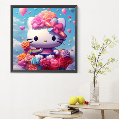 Hello Kitty - Full Round Drill Diamond Painting 30*30CM