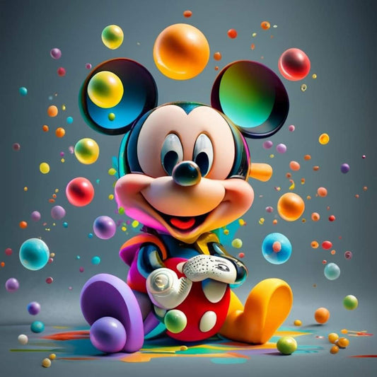 Mickey Mouse Mickey - Full Round Drill Diamond Painting 30*30CM