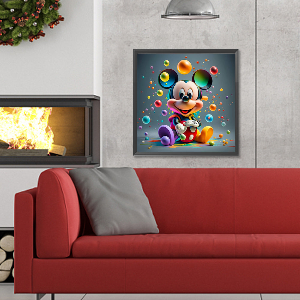 Mickey Mouse Mickey - Full Round Drill Diamond Painting 30*30CM