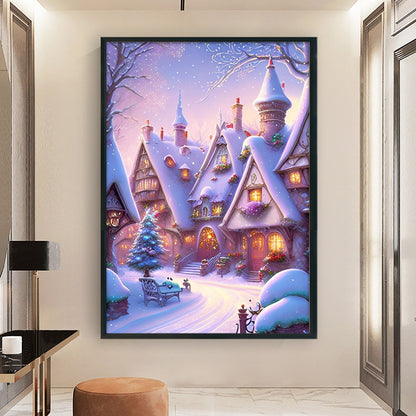 Winter Igloo - 11CT Stamped Cross Stitch 50*70CM(Joy Sunday)