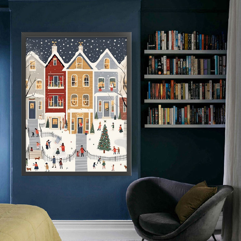 Winter Igloo - 11CT Stamped Cross Stitch 50*65CM(Joy Sunday)