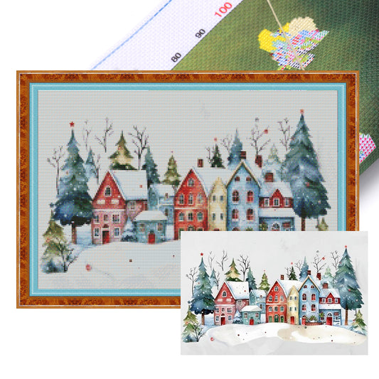 Winter Igloo - 11CT Stamped Cross Stitch 60*40CM(Joy Sunday)