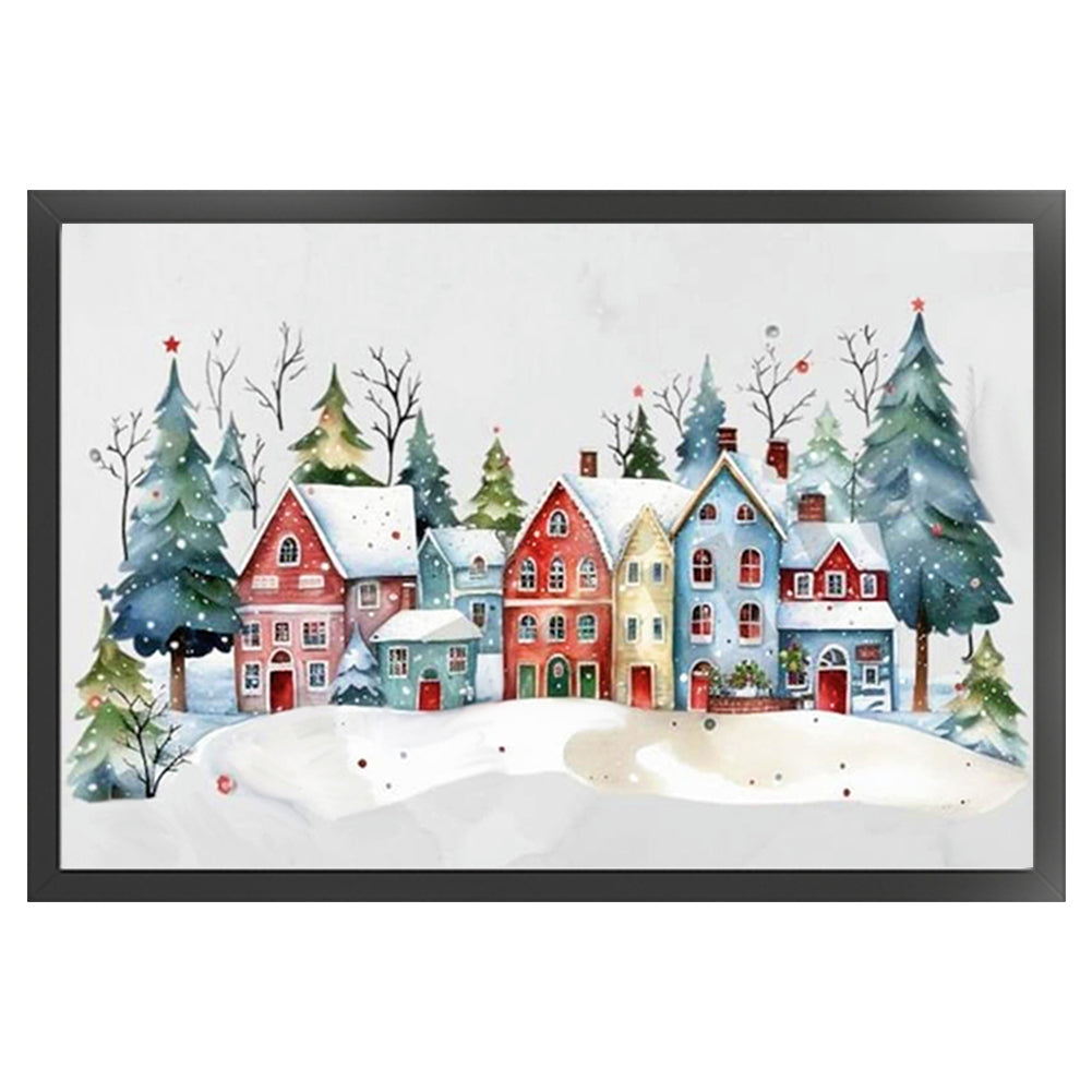 Winter Igloo - 11CT Stamped Cross Stitch 60*40CM(Joy Sunday)