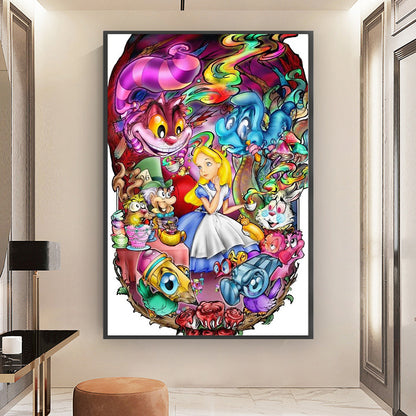 Alice In Wonderland - 11CT Stamped Cross Stitch 50*75CM(Joy Sunday)