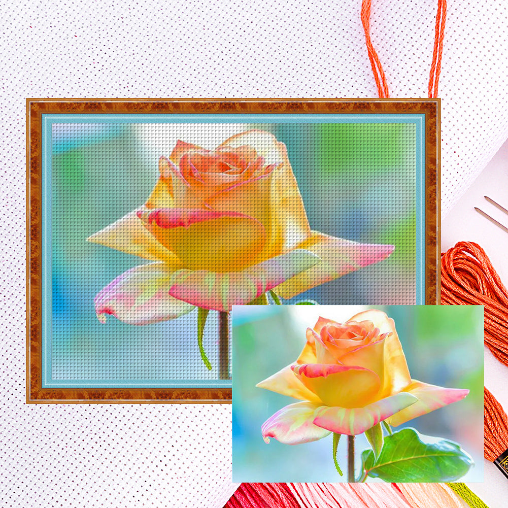 Rose - 11CT Counted Cross Stitch 40*30CM(Joy Sunday)