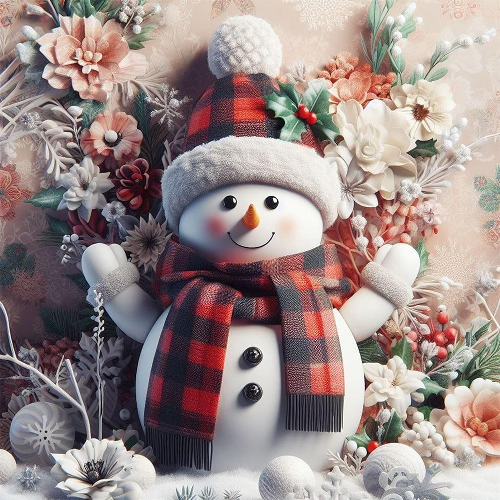 Christmas Snowman - Full AB Square Drill Diamond Painting 40*40CM