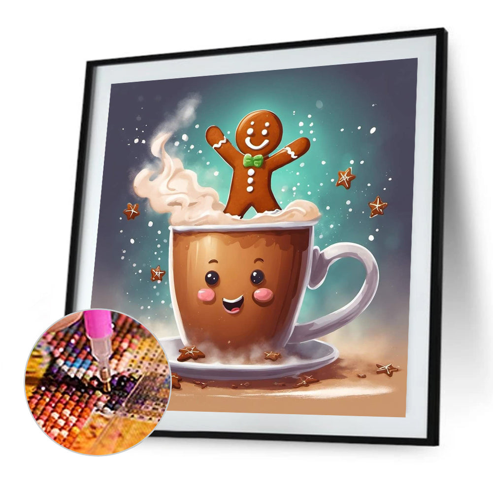 Christmas Cookie Man - Full AB Square Drill Diamond Painting 40*40CM