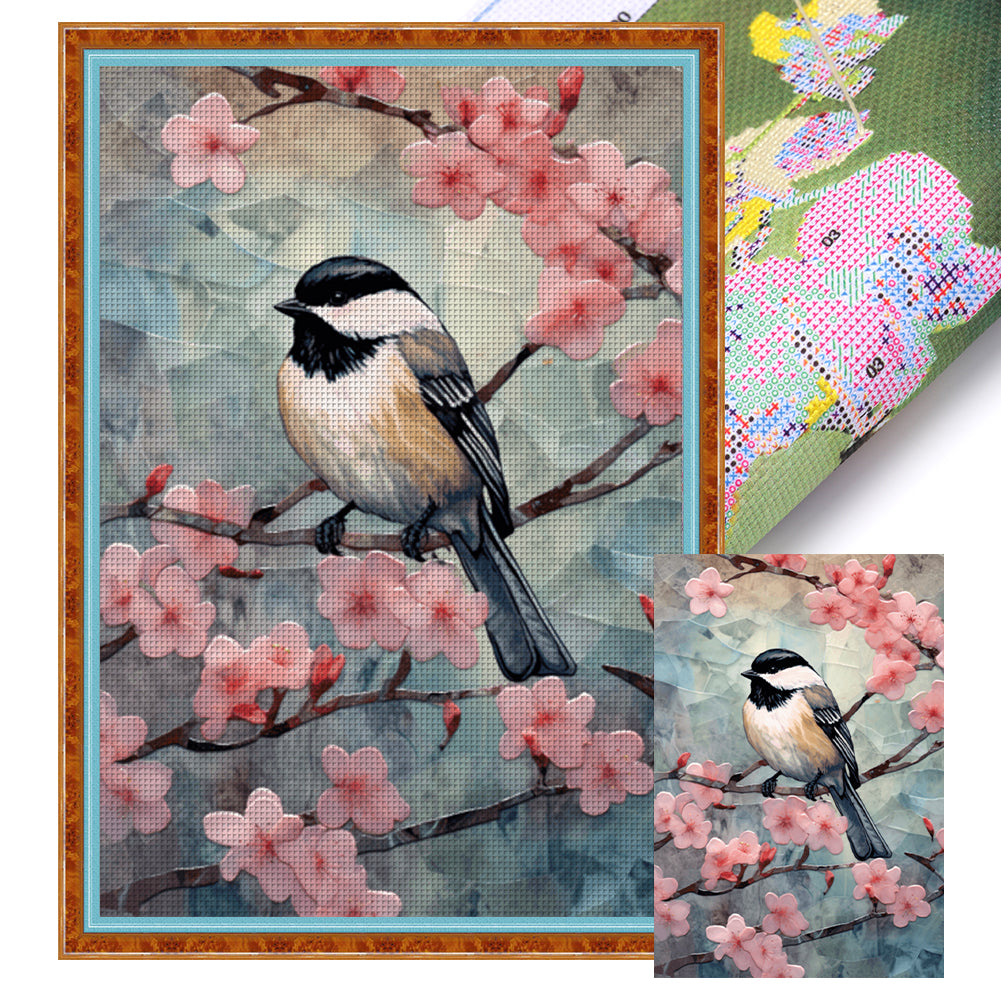 Bird - 18CT Stamped Cross Stitch 25*35CM(Joy Sunday)