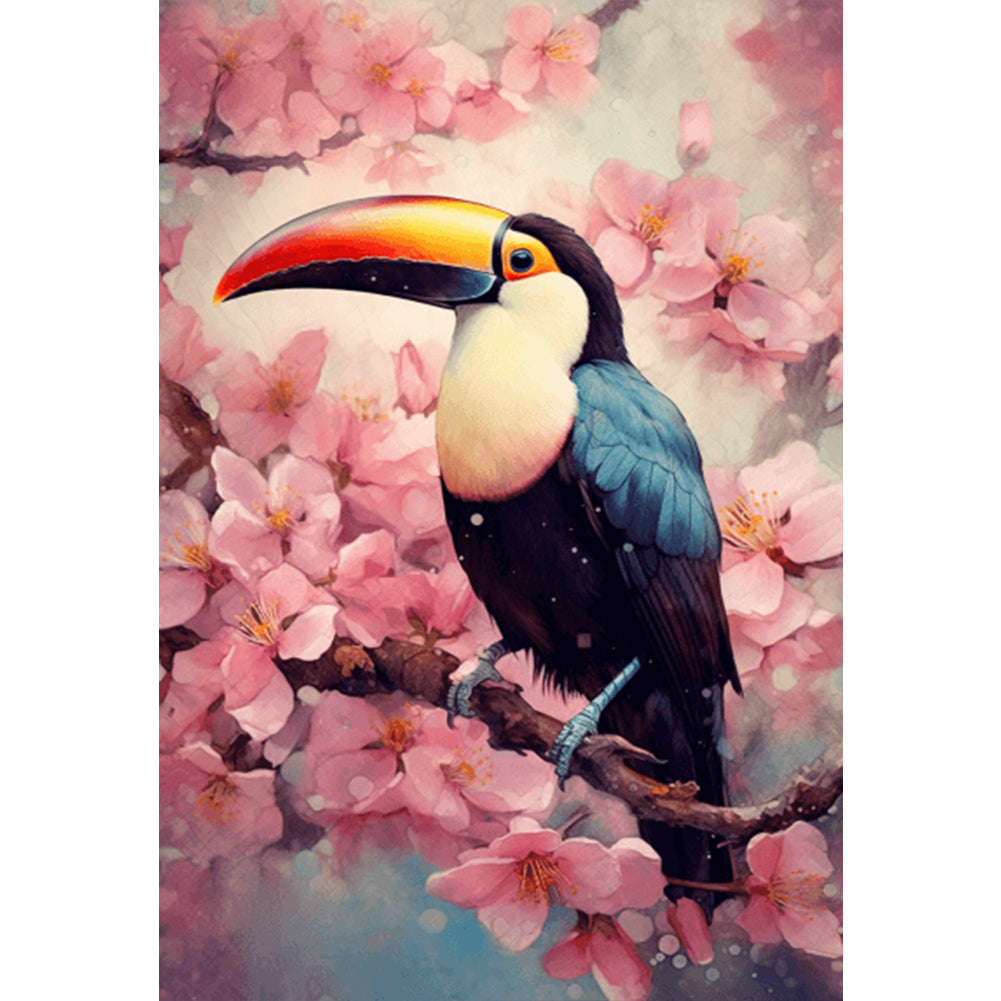 Toucan - 18CT Stamped Cross Stitch 25*35CM(Joy Sunday)