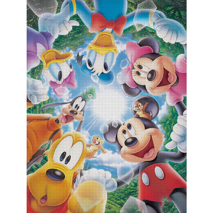 Disney Characters - 11CT Counted Cross Stitch 40*53CM(Joy Sunday)