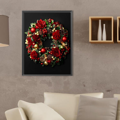 Wreath - Full Square Drill Diamond Painting 30*40CM