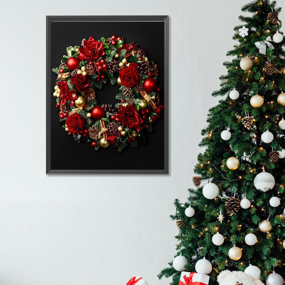 Wreath - Full Square Drill Diamond Painting 30*40CM