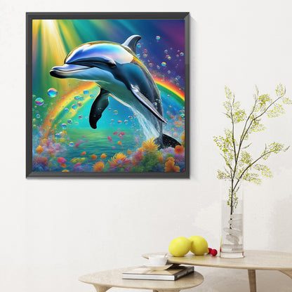 Dolphin - Full Round Drill Diamond Painting 30*30CM