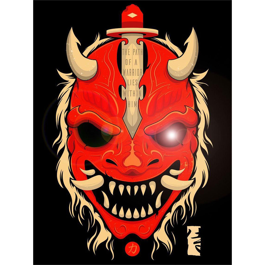 Ghost Face - Full Round Drill Diamond Painting 30*40CM