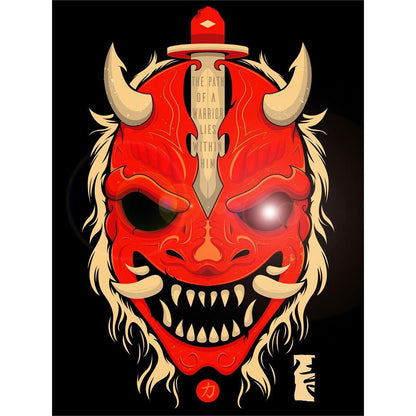 Ghost Face - Full Round Drill Diamond Painting 30*40CM