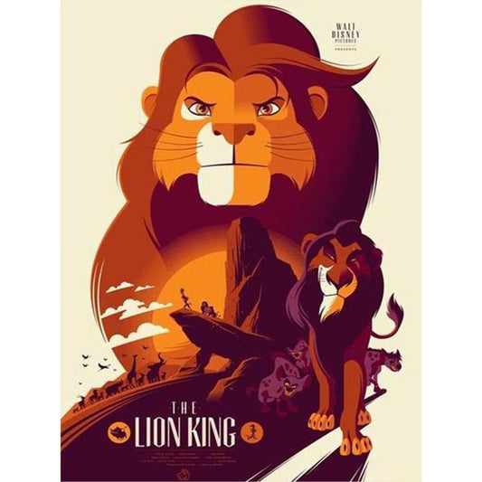 Lion King - Full Round Drill Diamond Painting 30*40CM