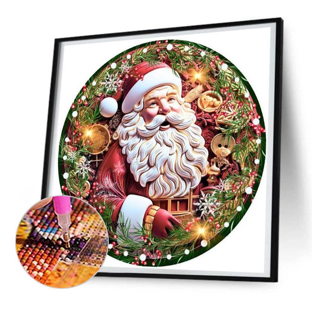 Santa Claus - Full Round Drill Diamond Painting 30*30CM