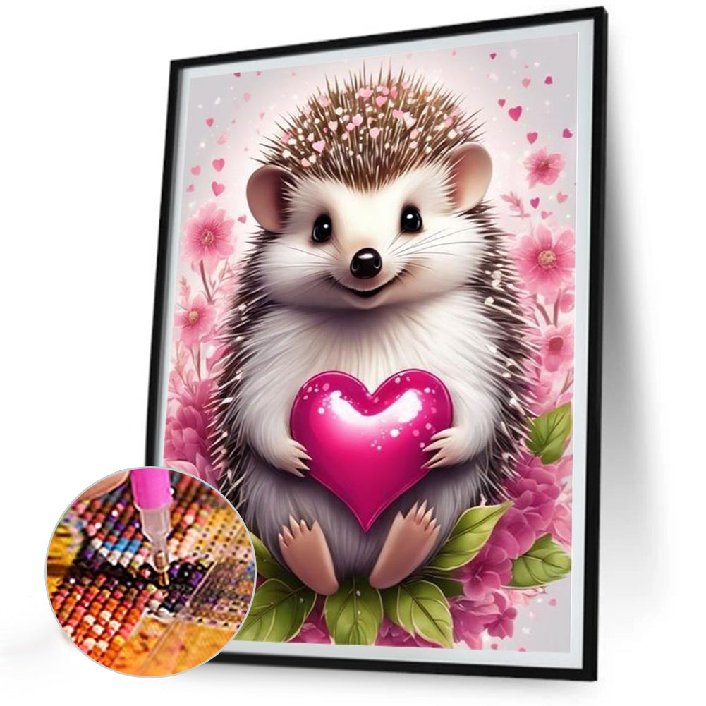 Hedgehog - Full Round Drill Diamond Painting 30*40CM