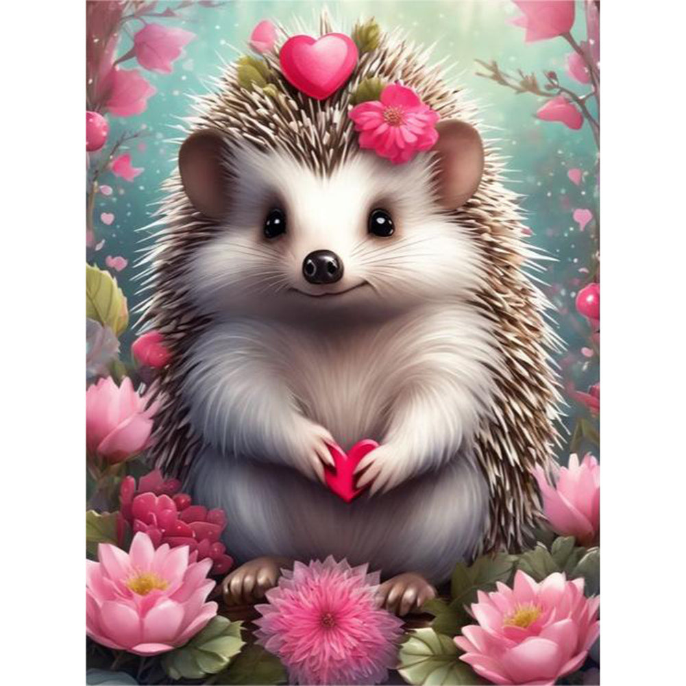 Hedgehog - Full Round Drill Diamond Painting 30*40CM