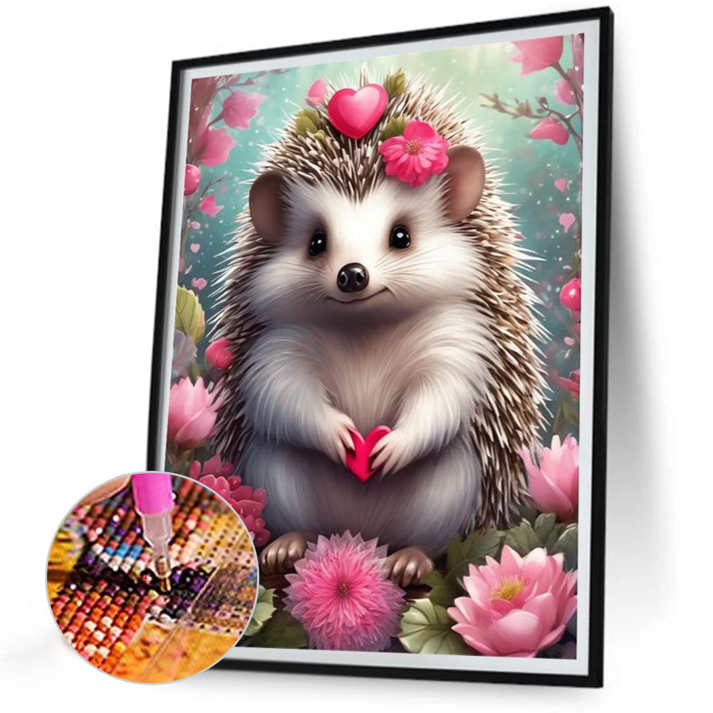 Hedgehog - Full Round Drill Diamond Painting 30*40CM