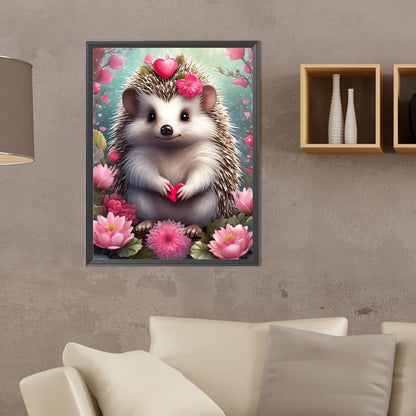 Hedgehog - Full Round Drill Diamond Painting 30*40CM