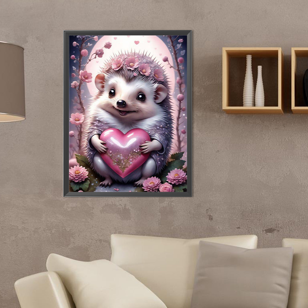 Hedgehog - Full Round Drill Diamond Painting 30*40CM