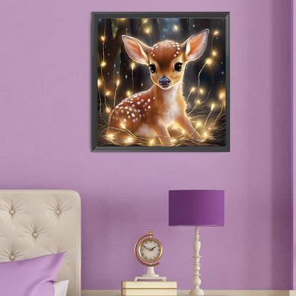 Light Deer - Full Round Drill Diamond Painting 50*50CM