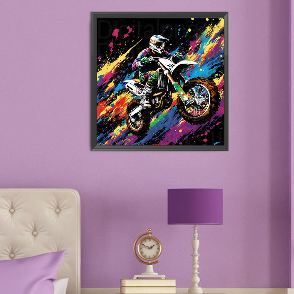 Motorcycle - Full Round Drill Diamond Painting 50*50CM