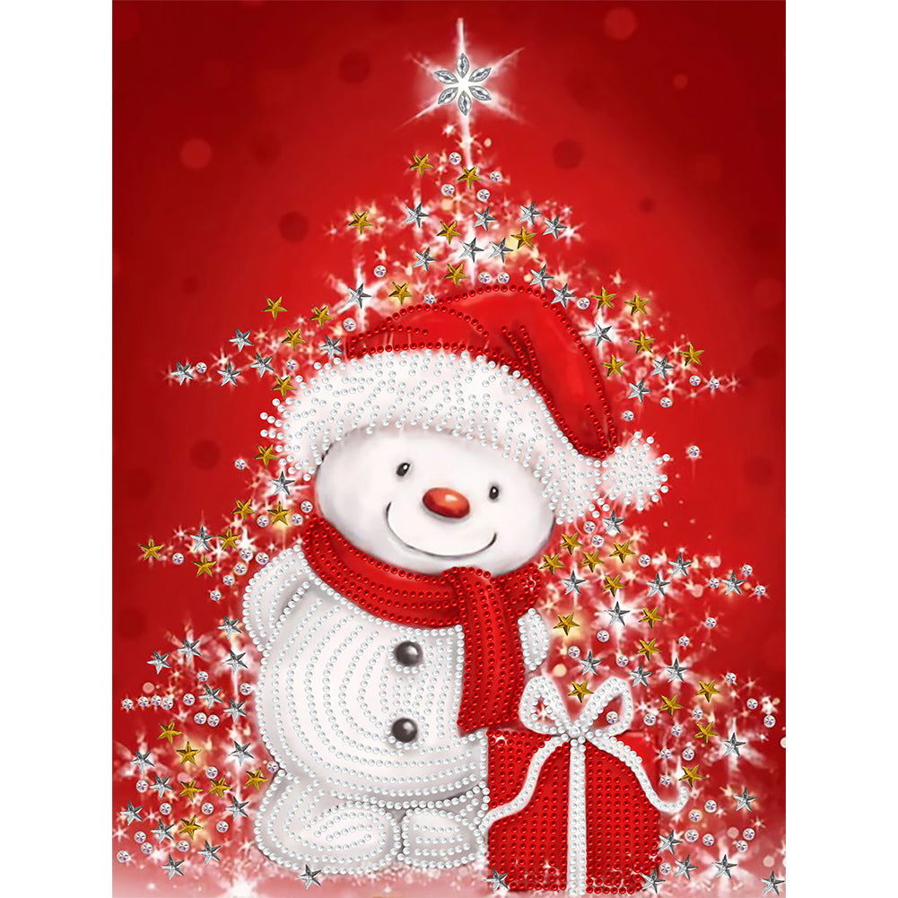 Snowman - Special Shaped Drill Diamond Painting 30*40CM