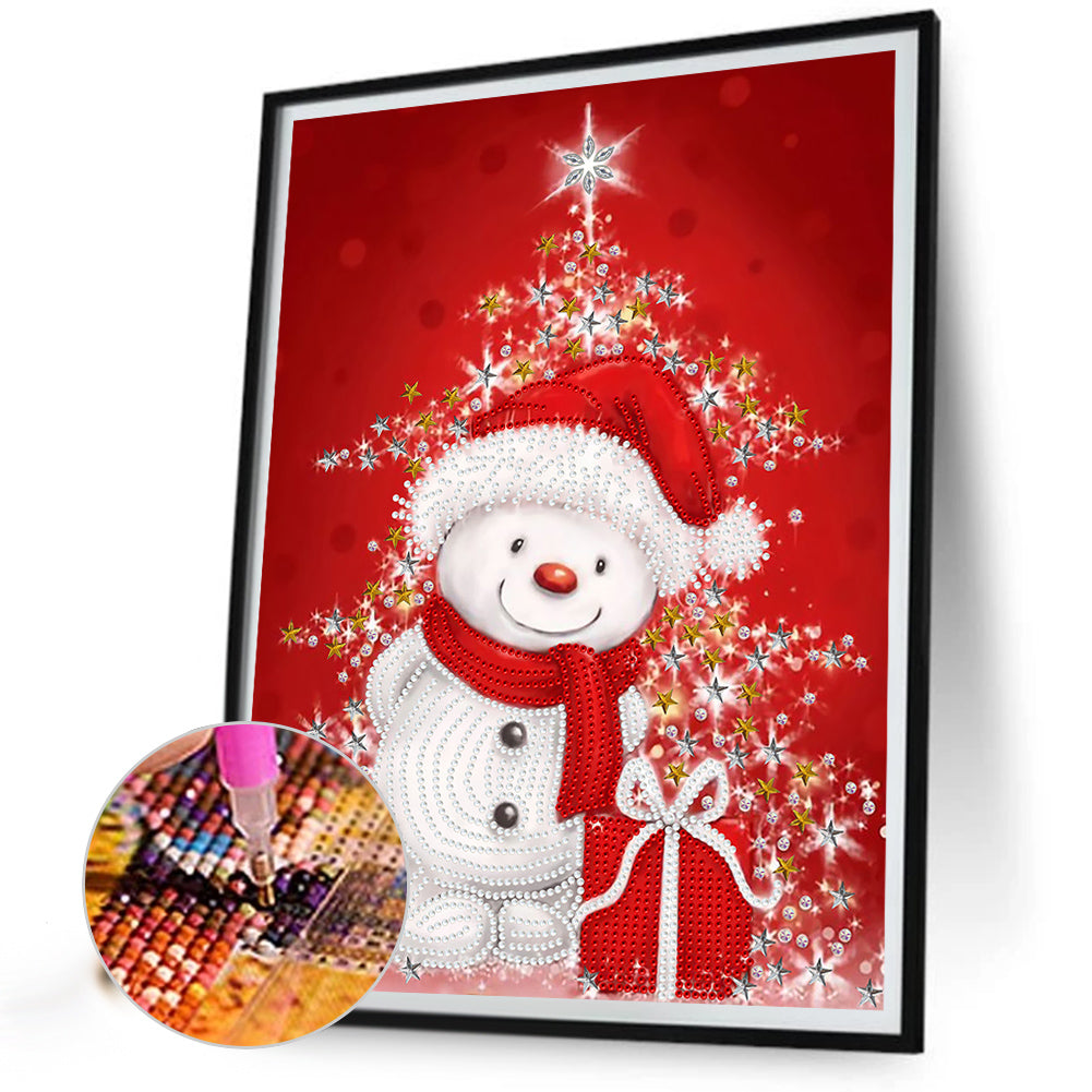 Snowman - Special Shaped Drill Diamond Painting 30*40CM