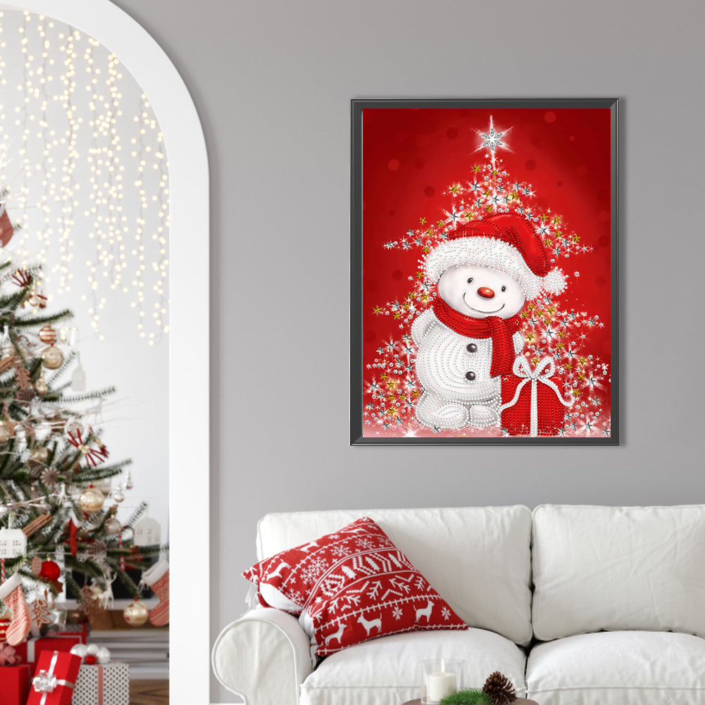 Snowman - Special Shaped Drill Diamond Painting 30*40CM