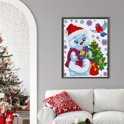 Snowman - Special Shaped Drill Diamond Painting 30*40CM