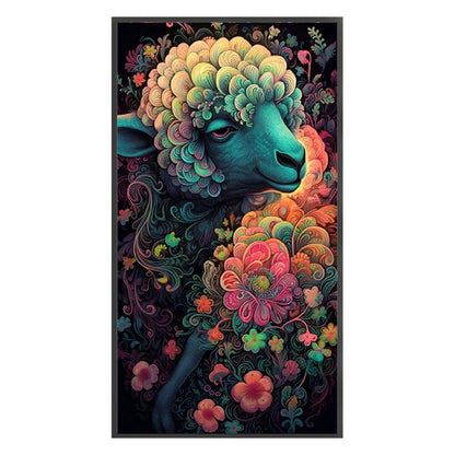 Sheep And Flowers - 11CT Stamped Cross Stitch 40*70CM(Joy Sunday)