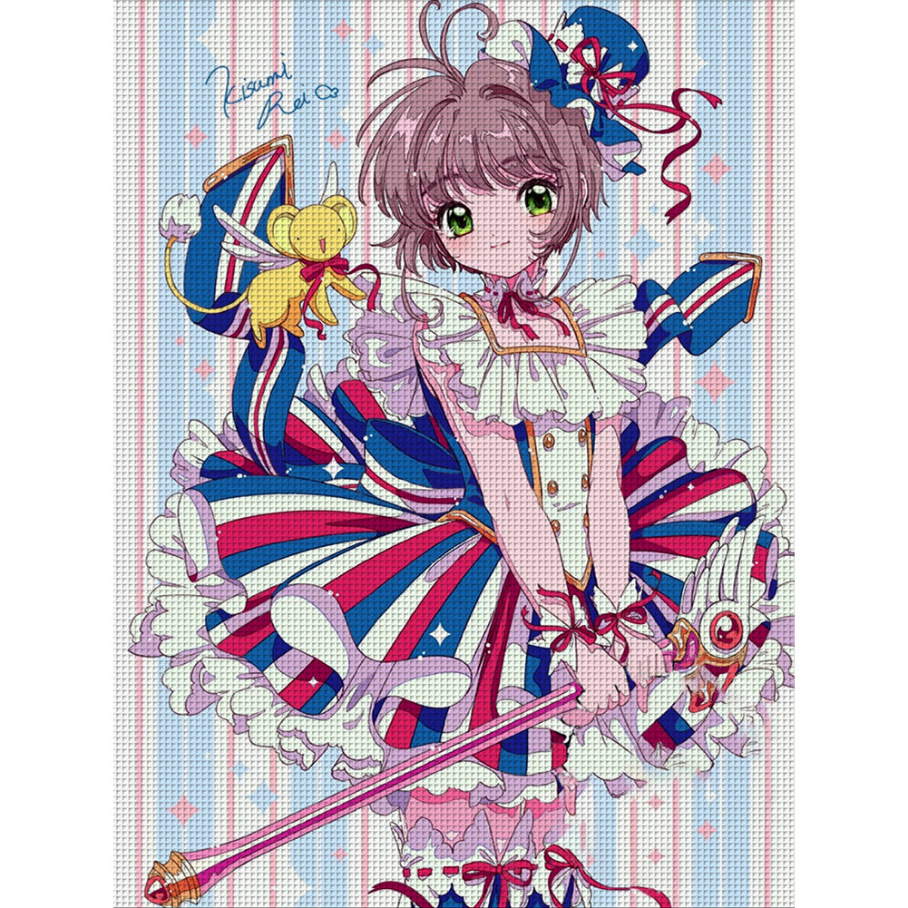 Cardcaptor Sakura - 11CT Stamped Cross Stitch 50*65CM(Joy Sunday)