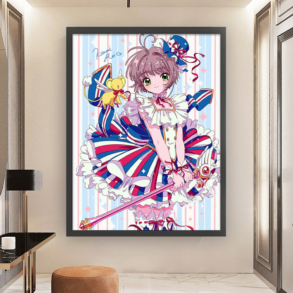 Cardcaptor Sakura - 11CT Stamped Cross Stitch 50*65CM(Joy Sunday)