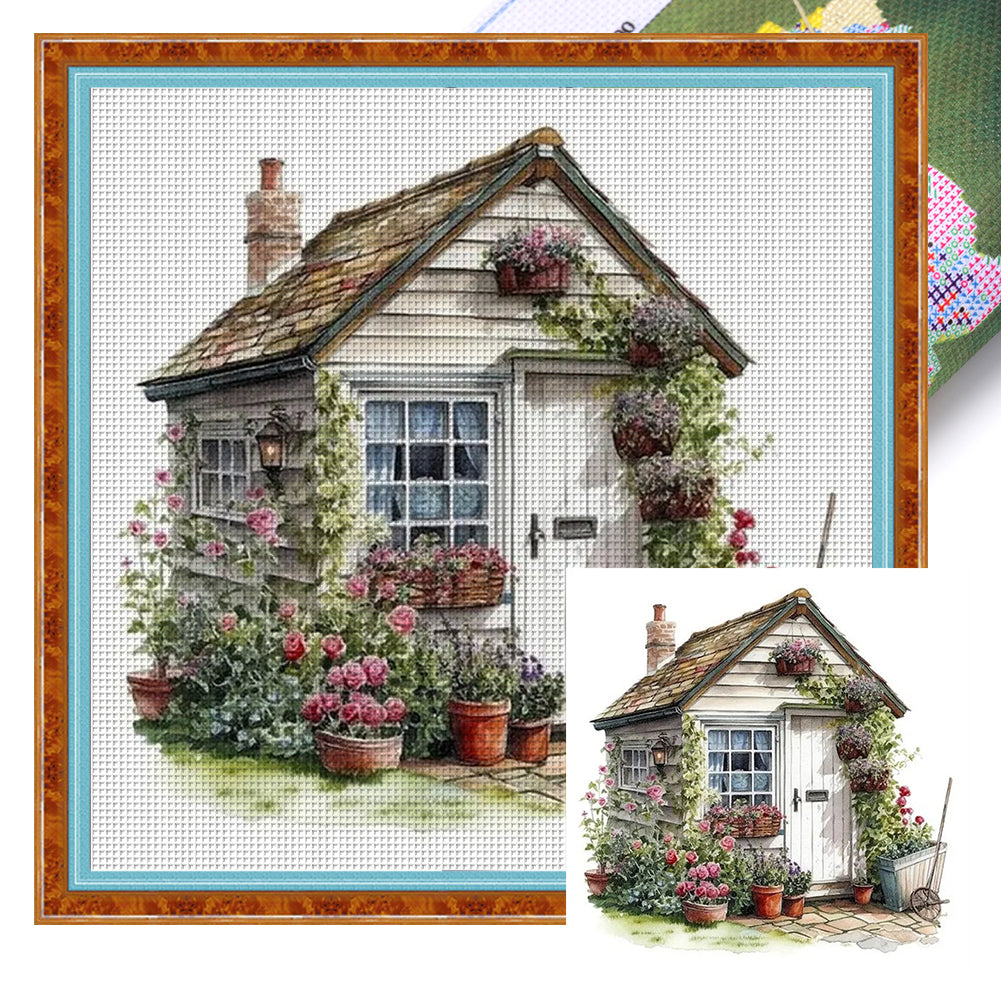 Country Cabin - 11CT Stamped Cross Stitch 60*60CM(Joy Sunday)