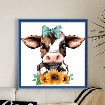 Ox - 11CT Stamped Cross Stitch 40*40CM(Joy Sunday)