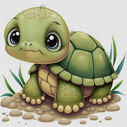 Turtle - 11CT Stamped Cross Stitch 40*40CM(Joy Sunday)