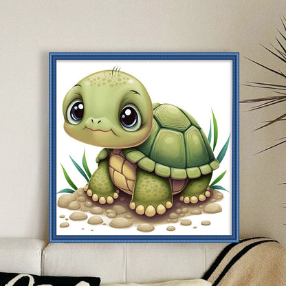 Turtle - 11CT Stamped Cross Stitch 40*40CM(Joy Sunday)