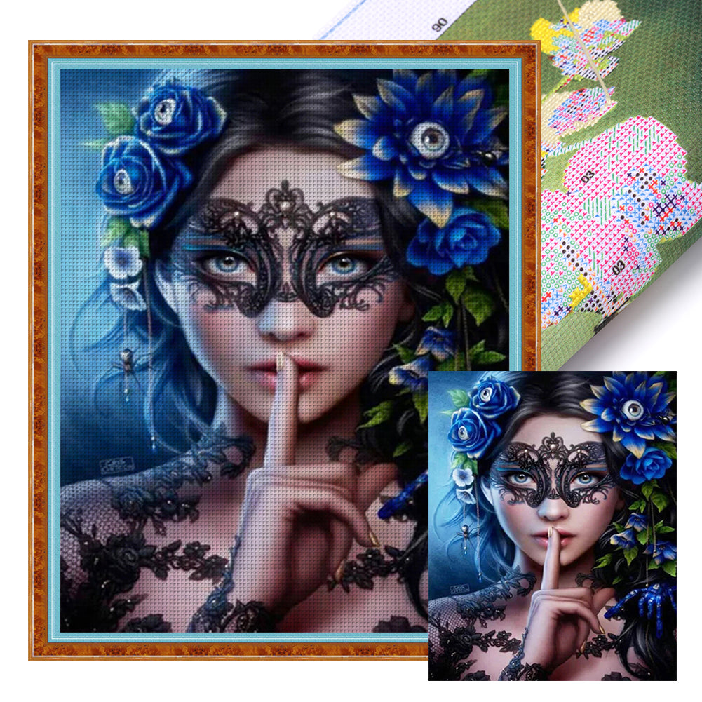 Mysterious Woman - 11CT Stamped Cross Stitch 40*50CM(Joy Sunday)