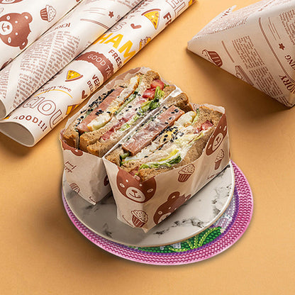 4 PCS Wooden Diamond Painted Placemats Round Placemat with Holder (Cross)