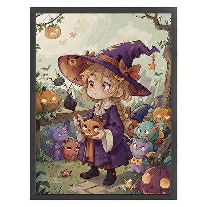 Little Witch - 11CT Stamped Cross Stitch 40*55CM(Joy Sunday)