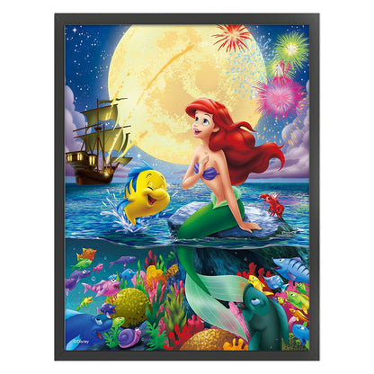 Little Mermaid Princess - 11CT Stamped Cross Stitch 45*60CM(Joy Sunday)